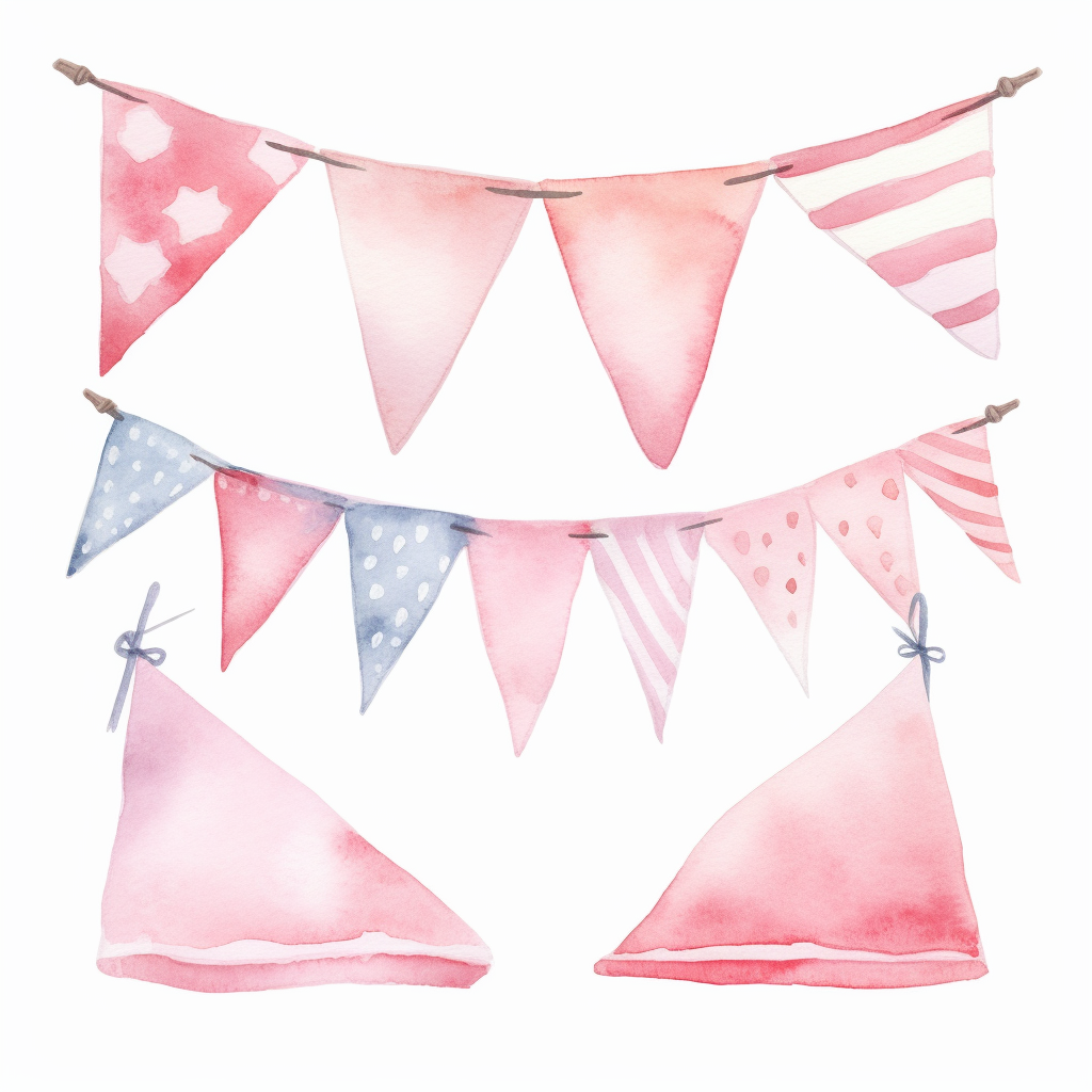 bunting flag cliparts
