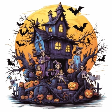 Halloween for Holiday clip art illustrator