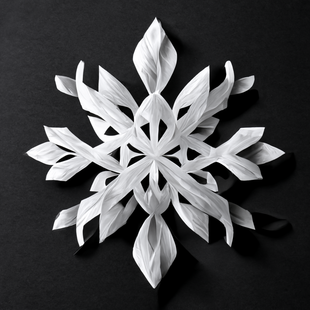black and white snowflake clipart