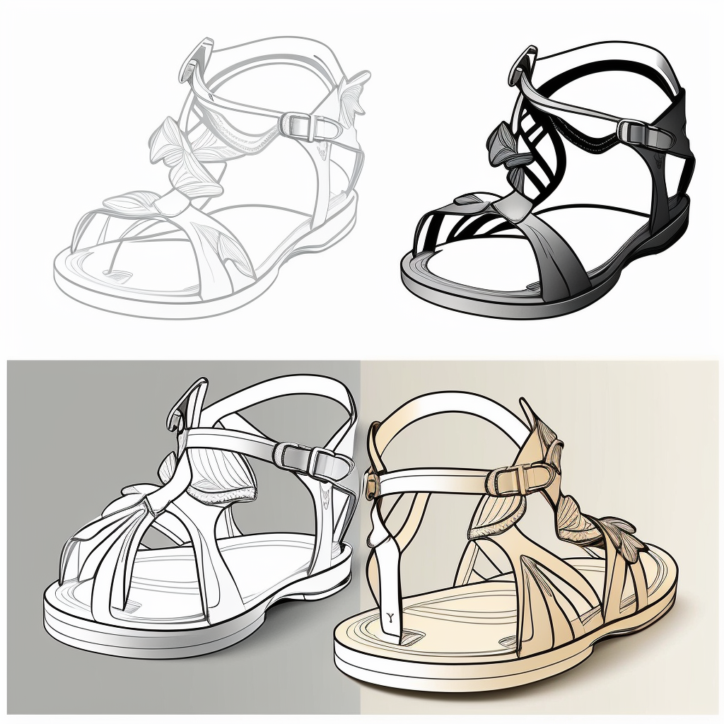 beach sandals cliparts