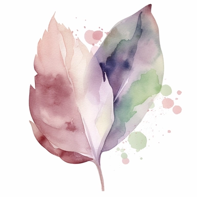 watercolor, a piece of botanical item clipart, faded barely visible color