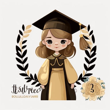 Gold Graduation Graduate Clipart Fashion Girl Grad PNG Graduation Illustration Student College PNG Graduation Day Class