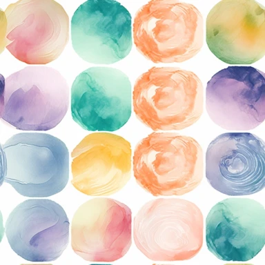 Nine abstract watercolor background vector clipart, in different light pastel colors, rounded, hazy romanticism, free brushwork