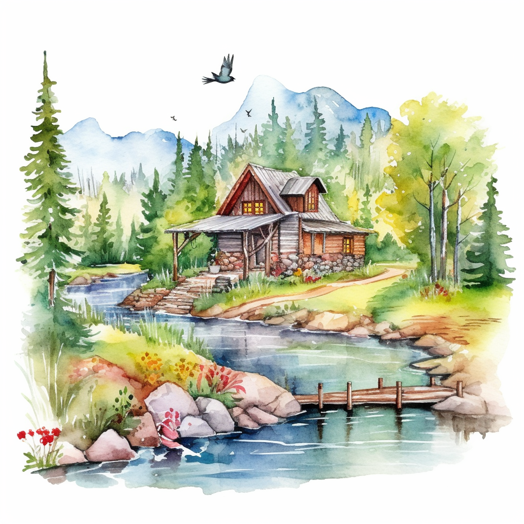 evergreen tree clipart