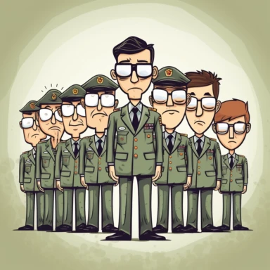 army of interns, powerpoint clipart
