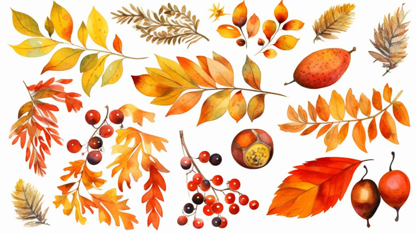 fall berries cliparts