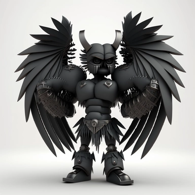 3D dark Angel Cartoon in the form of alcool with many many wings and one halo clipart mascot , with a transparent background, 128K super mega pixel, insane detail, hyper-detailed, with huge details, UHD, 8K