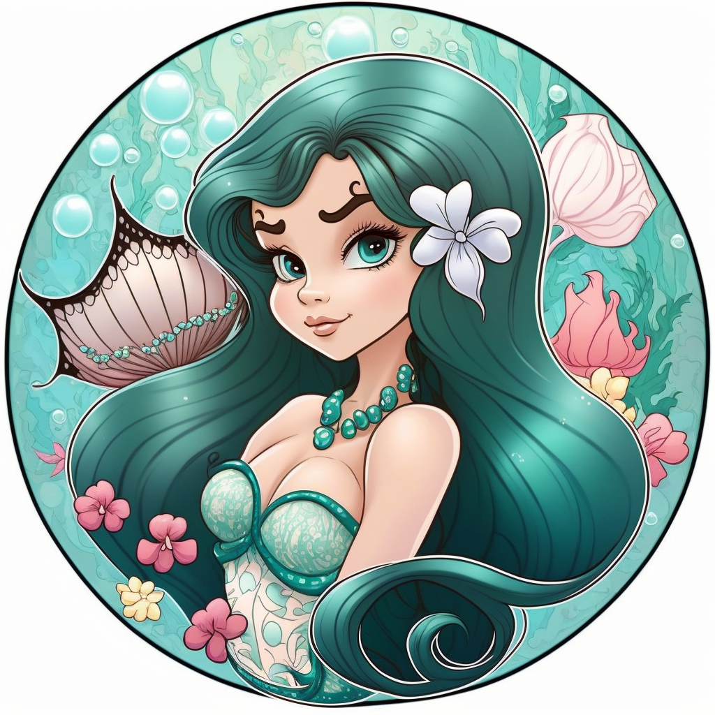 mermaid clipart free