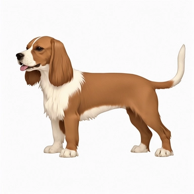 real dog, brown white background, sticker, clipart, high resolution