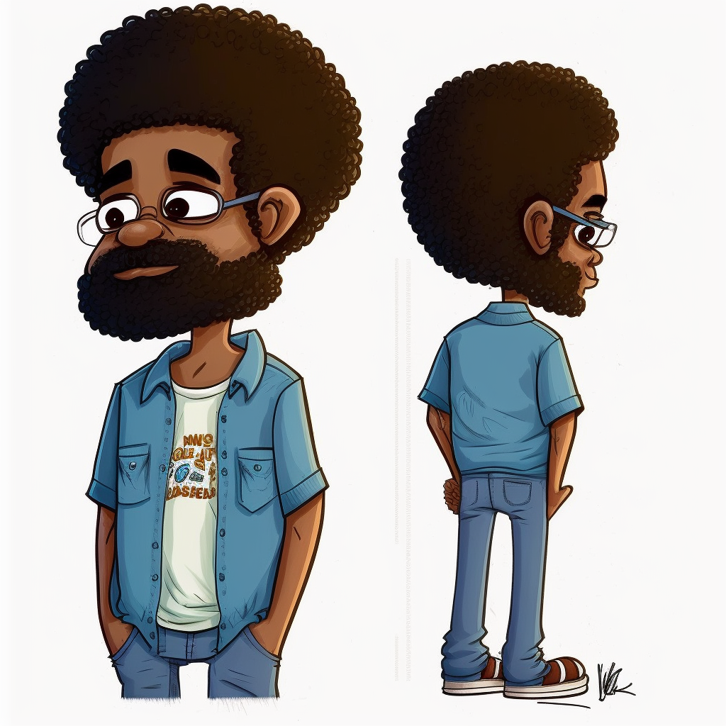 curly man cliparts