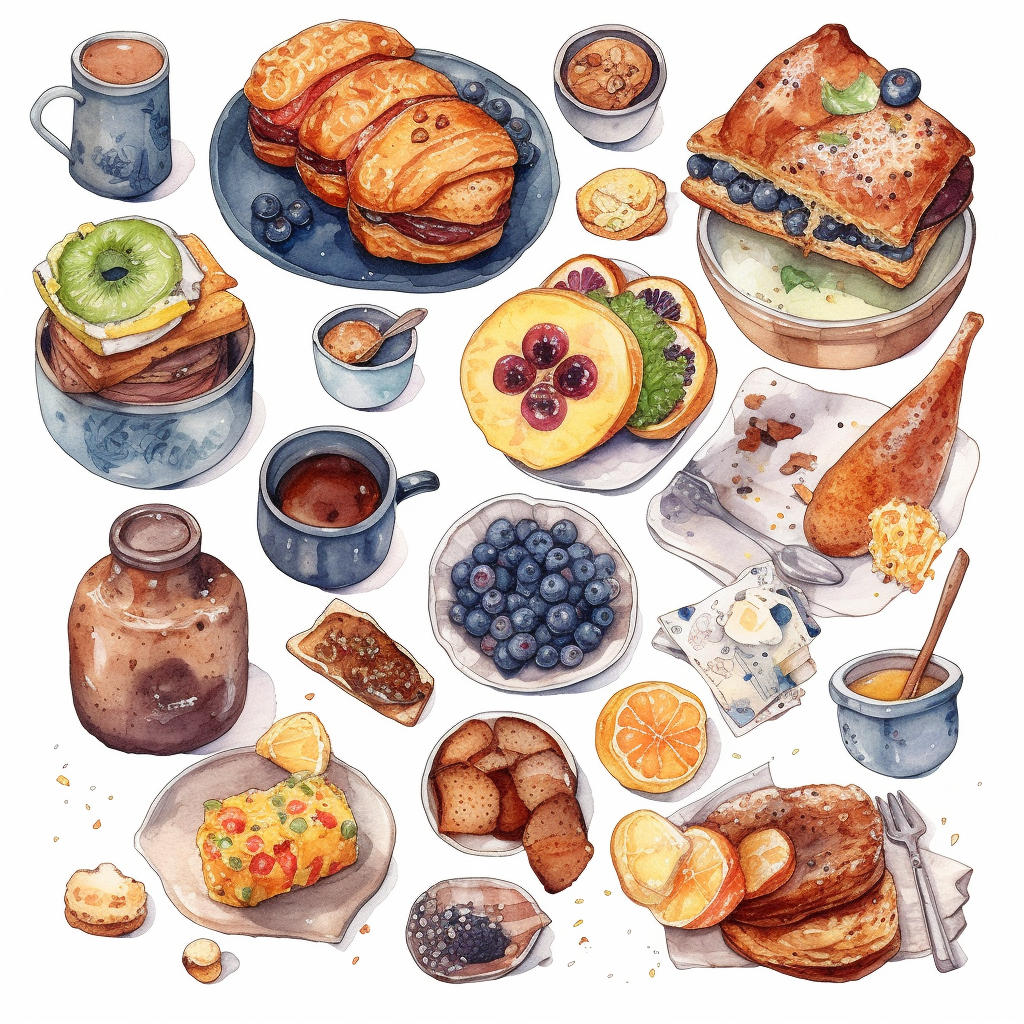 breakfast food cliparts