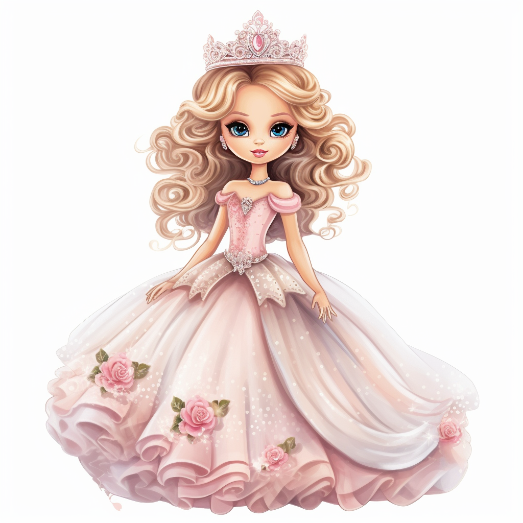 large princess cliparts