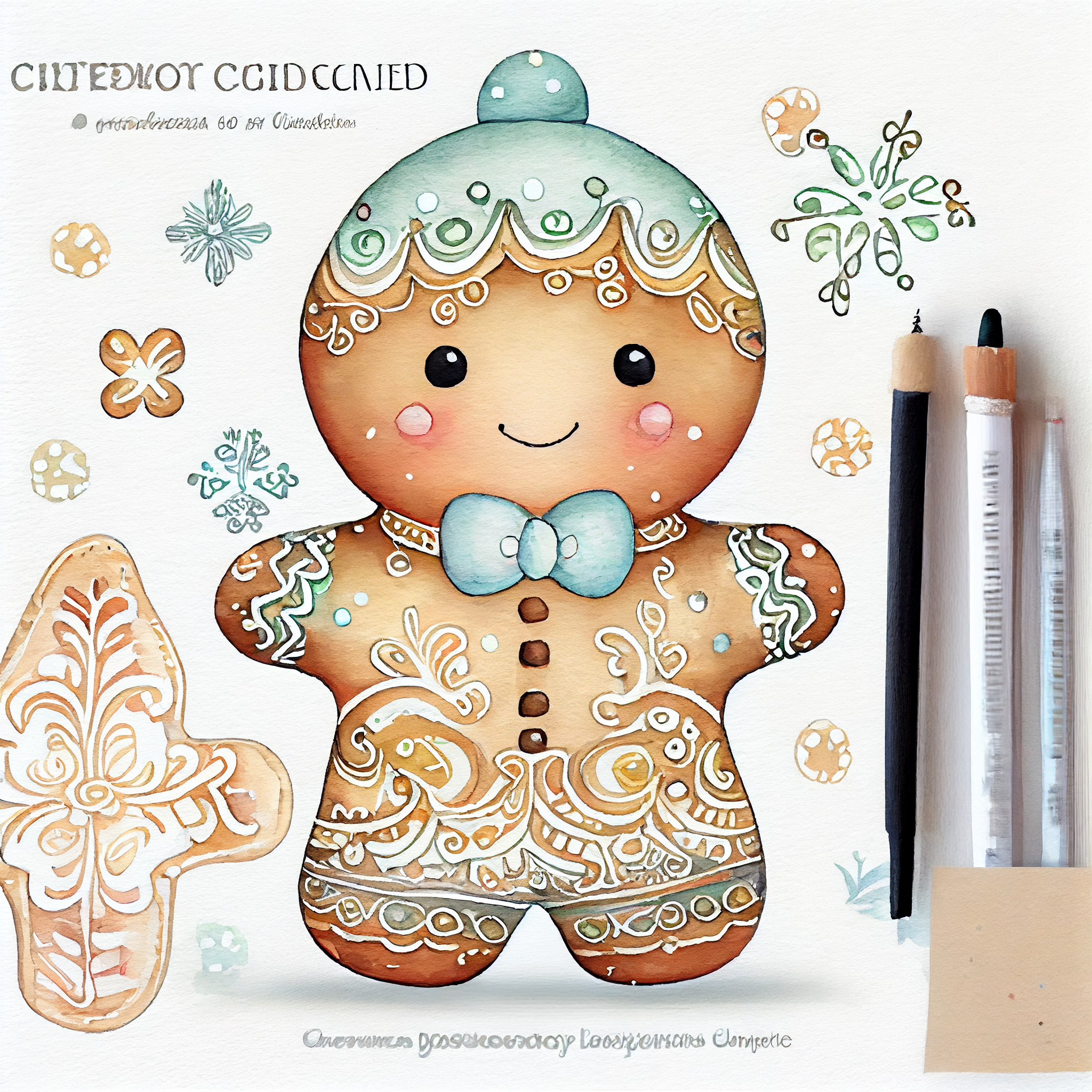 cute gingerbread cliparts