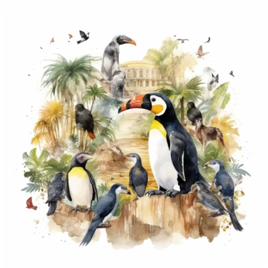 london zoo UK, watercolour illustration clipart, extremely detailed, 4k, high quality, isolated on white background - Image #2 <@1098423716465102849>