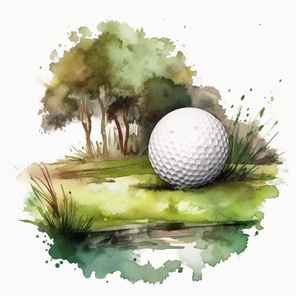 golf ball clipart