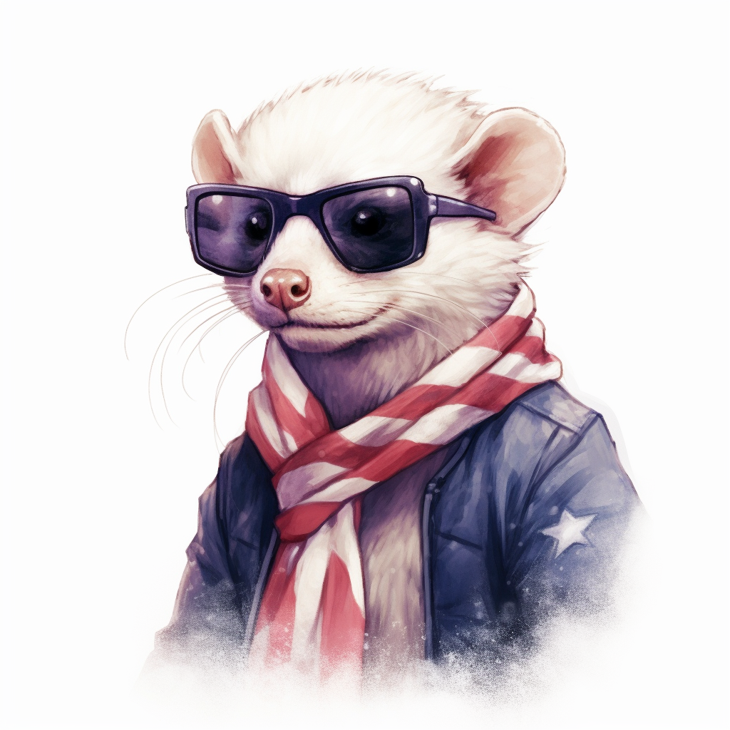 Happy ferret! by Falvie -- Fur Affinity [dot] net