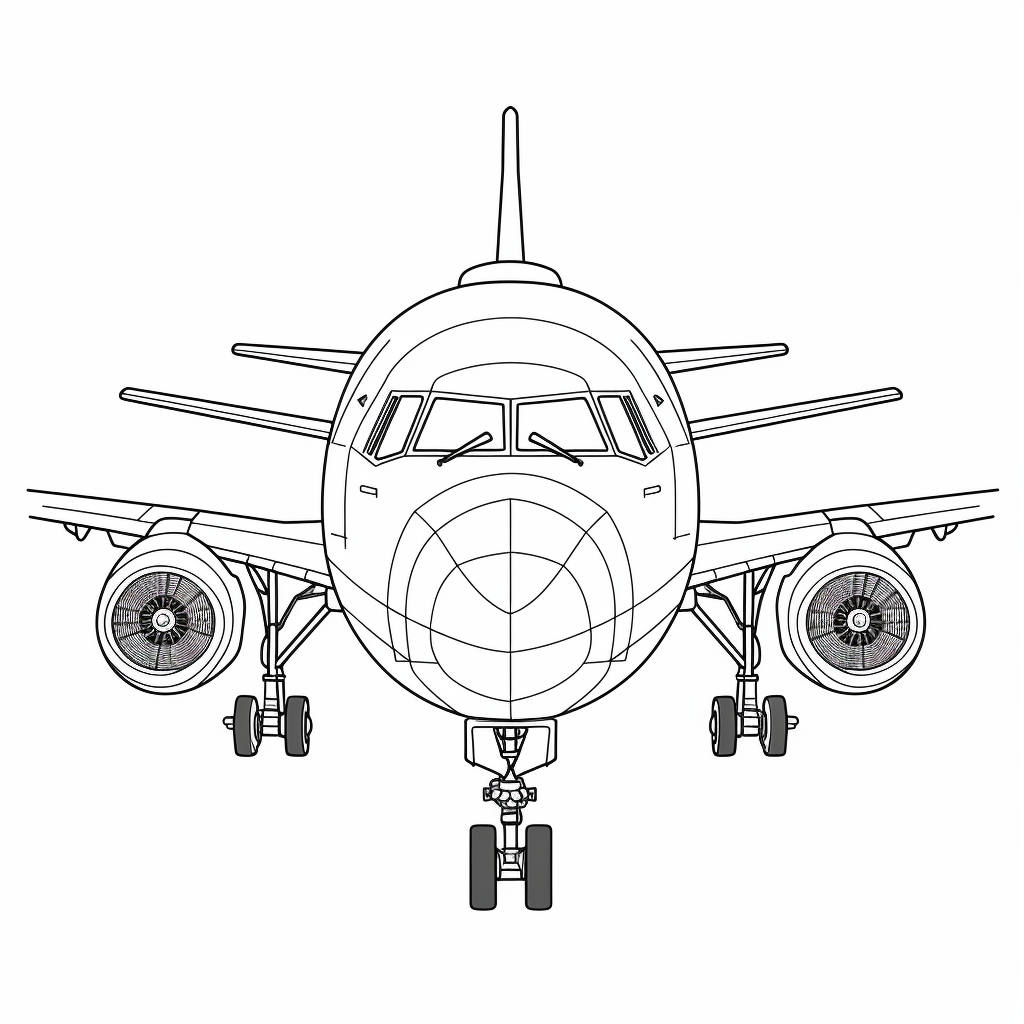 black airplane cliparts
