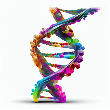 DNA , clipart, white background