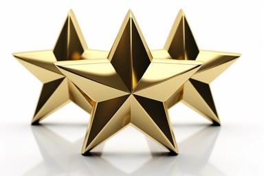 five+star , highly detailed, isolated on white, clipart,