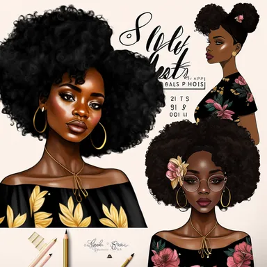 Fashion girl clipart, Girl boss clipart, Black girl png, Afro girl clipart, Black girl magic, Boss lady clipart, Black woman clipart, goodnotes, 2: 3, 4k
