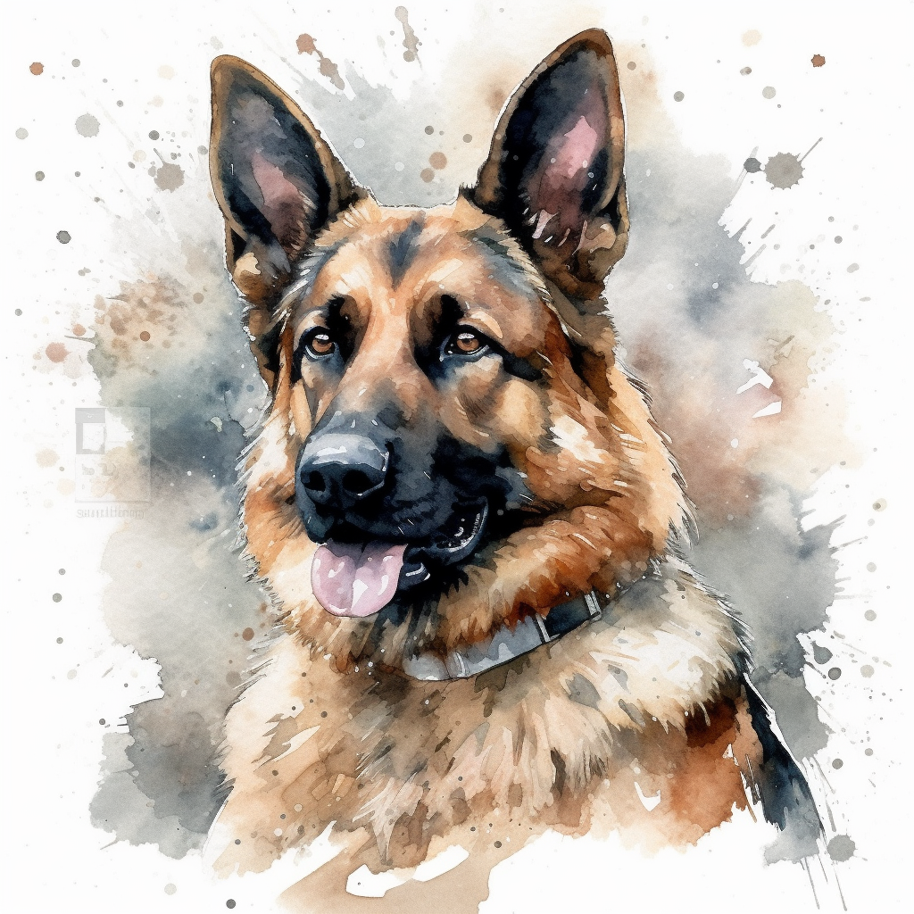 german shepherd clipart