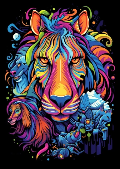 Tshirt features Design, CLIPART CONCEPT, Three-dimensional Rainbow Pantone ZEBRA with graffiti artwork and graffiti design, large-scale canvas, louis wain, animated gifs, precisionist art, 3D vector graphics Design, Contour Drawing with Fine Line Artwork, Macro Detailed, FOCUSED ON THE CHARACTER, Clear visuals, Highest Resolution 3D Adobe Illustrator file Eps format, In the style of photo-realistic techniques, Rendering with unreal engine 5, Sublimation Ink, Isolated white background