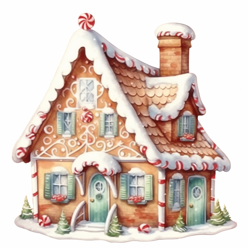gingerbread house clipart