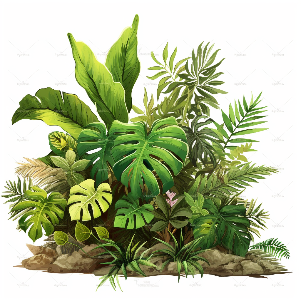 jungle plants cliparts