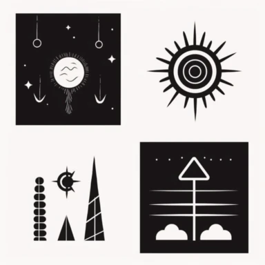 4 svg clipart symbol icons modern minimal geometric metaphysical boho edgy cosmos delicate minimalism existential aesthetic