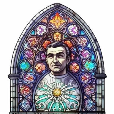 in the style of baroque madness, stained glass window clipart, white background, church window, cathedral window, religious art, medieval art, Gothic art, colored glass, leadlight window