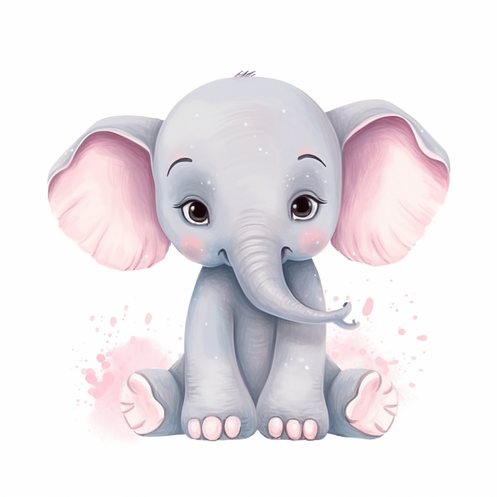 baby elephant clip art