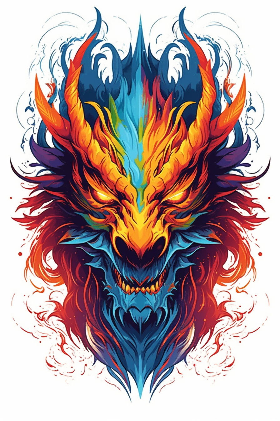flames color cliparts