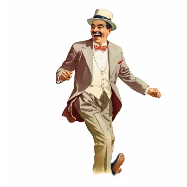 intage 1920 Man laughing hard Clipart Illustration, Chromolithograph, 1920s Illustration, Vintage, Chromolithograph, Colorful, Antique, Ephemera, Clipart, 8k, Isolated on white