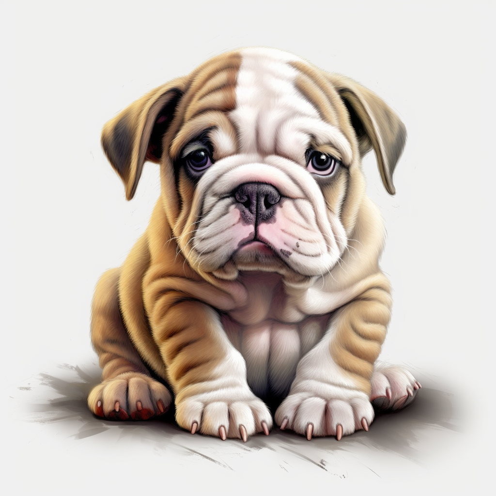 bulldog puppy cliparts