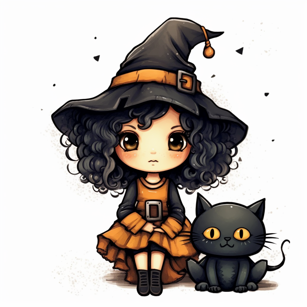 black and white halloween clipart