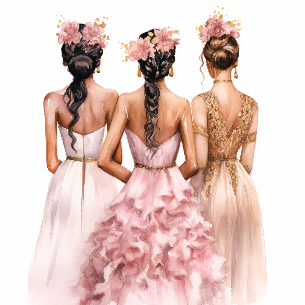 cliparts wedding bridesmaids