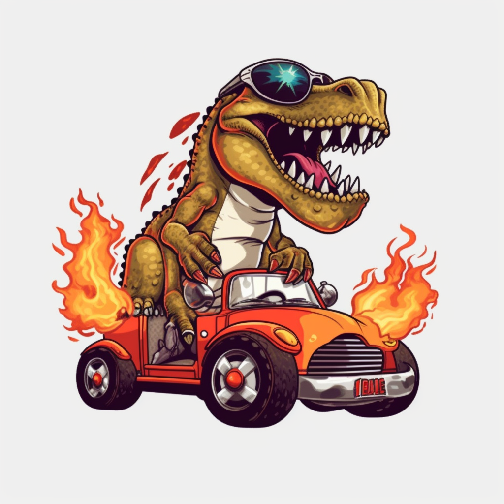 flaming truck cliparts