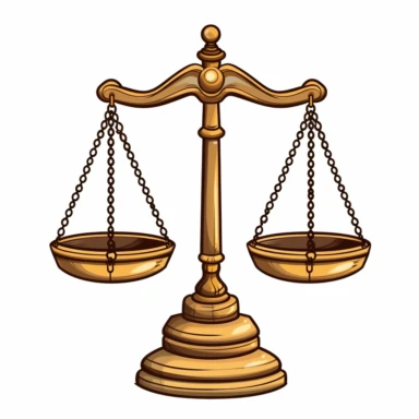 legal scale of justice CLIPART