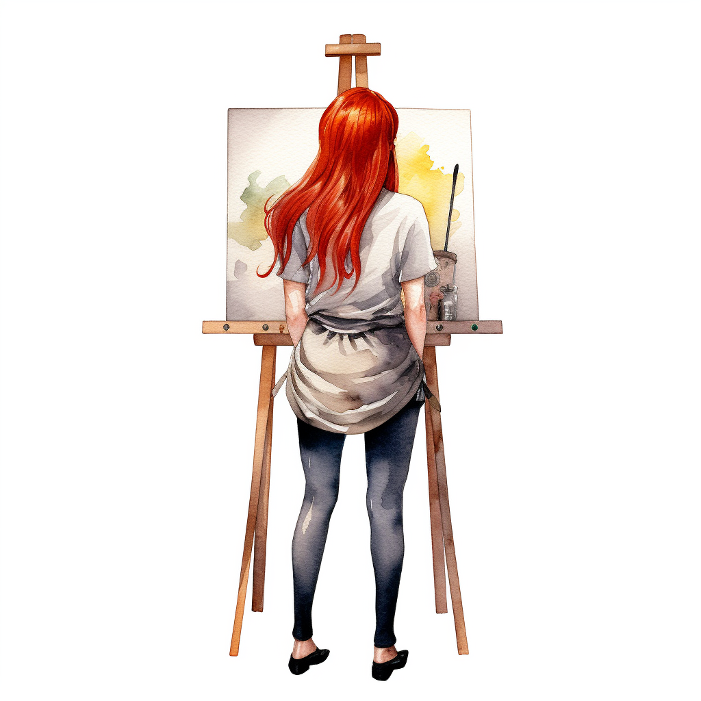 art easel clipart