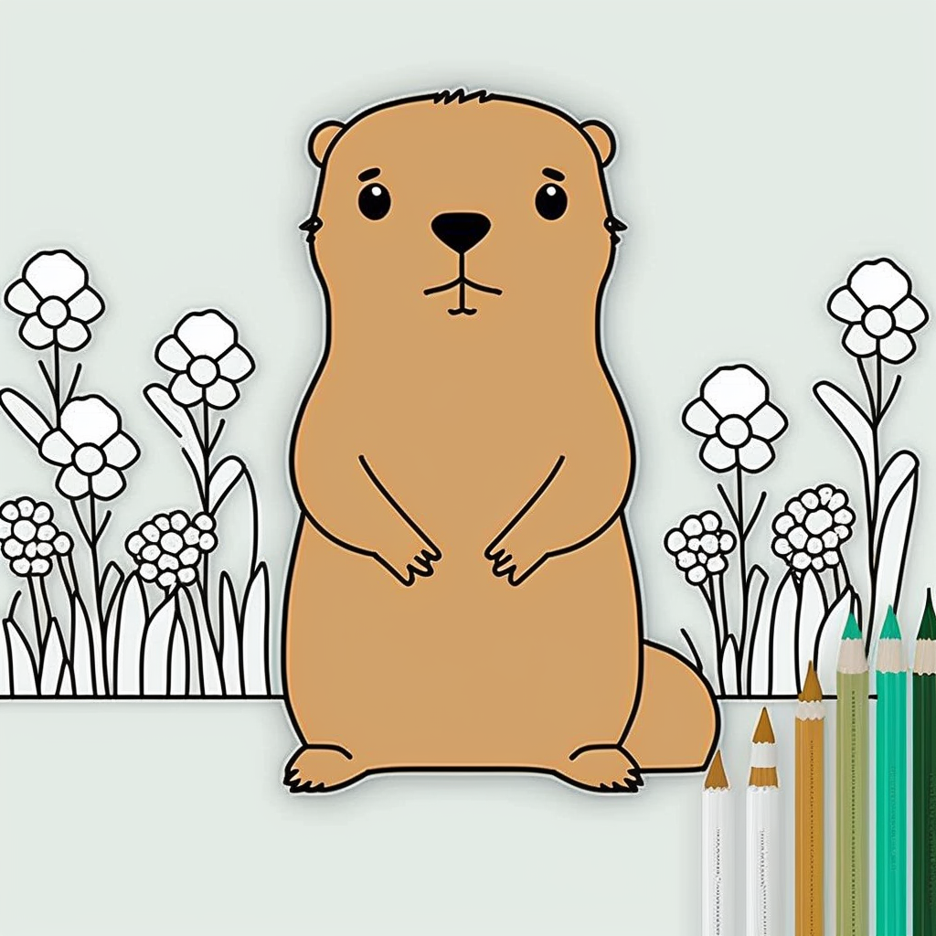groundhog cliparts