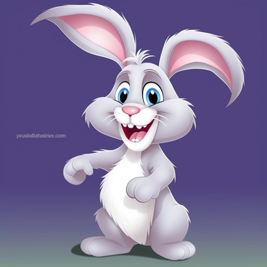 cartoon bunny clipart free vector, in the style of light gray and violet, cartoon realism, disney animation, fine and detailed, humorous tone, cartoon mis-en-scene, joyful and optimistic,tooth,Rabbit teeth