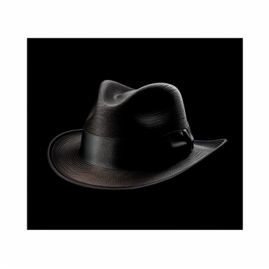 clipart vector image with black background of a hyper realistic high definition 4k photograph of a hat