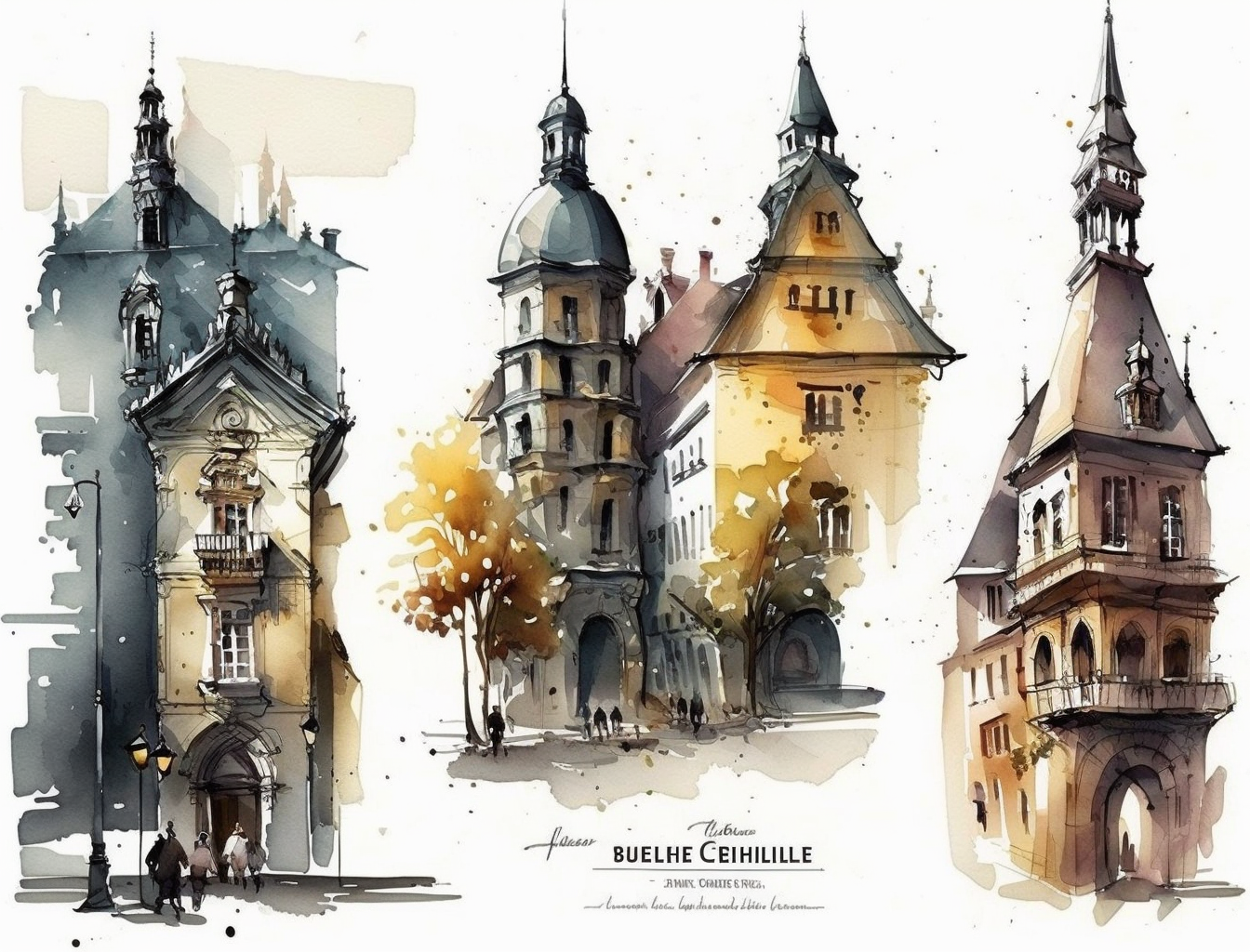 old town cliparts