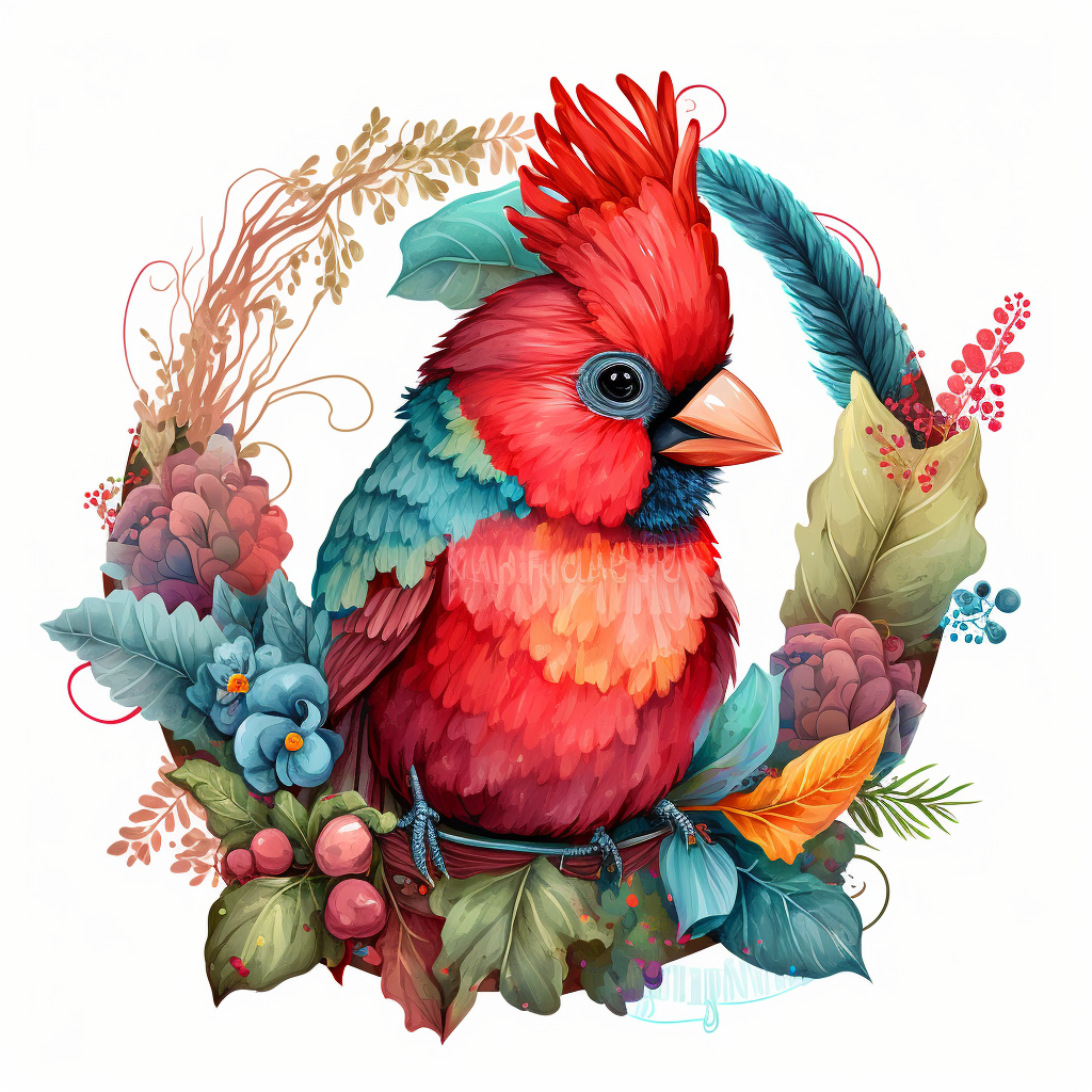 cute cardinal cliparts