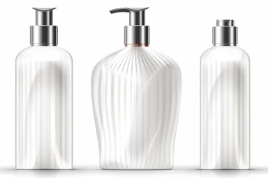bottle of lotion clipart, vector hd, on white background