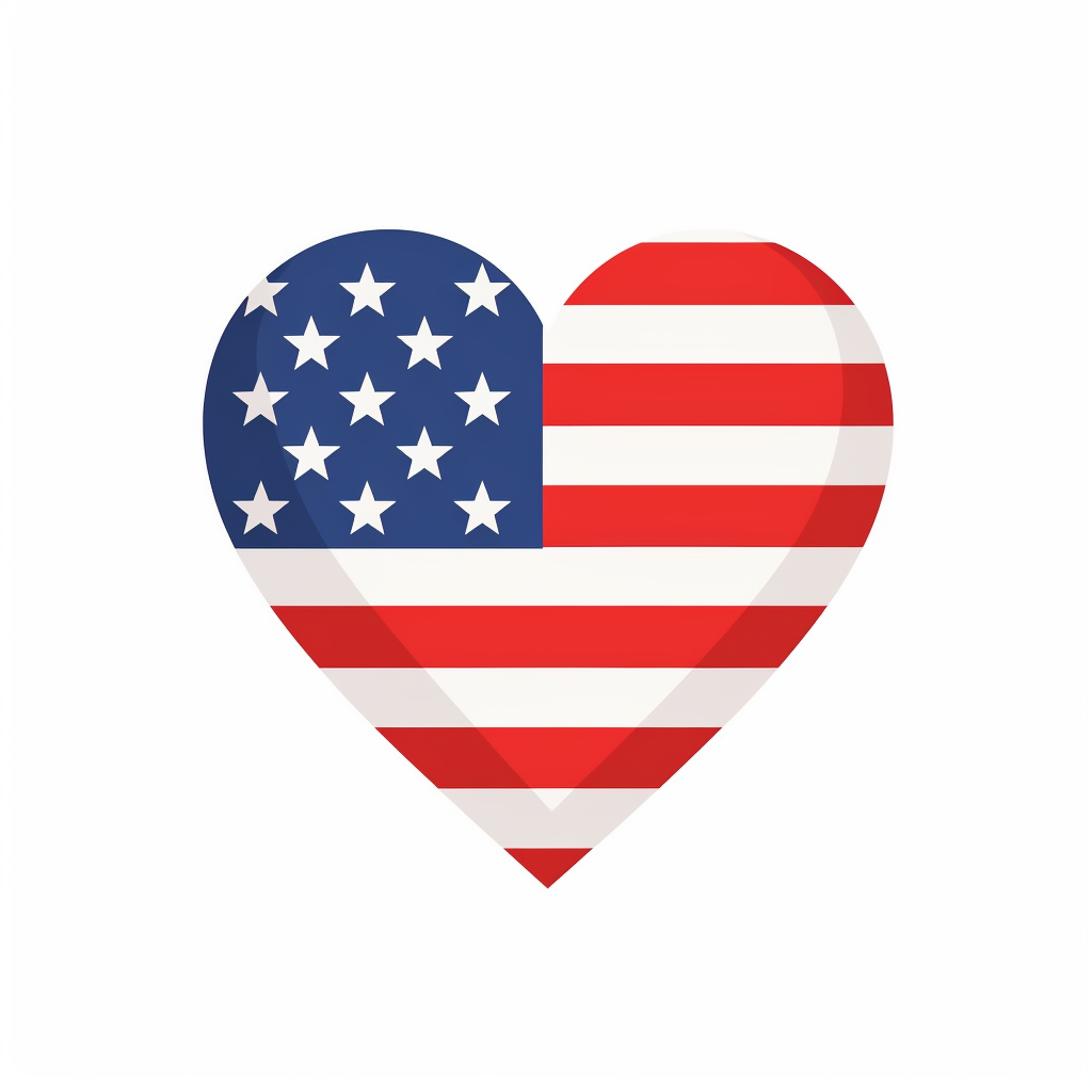 american flag clip art vector