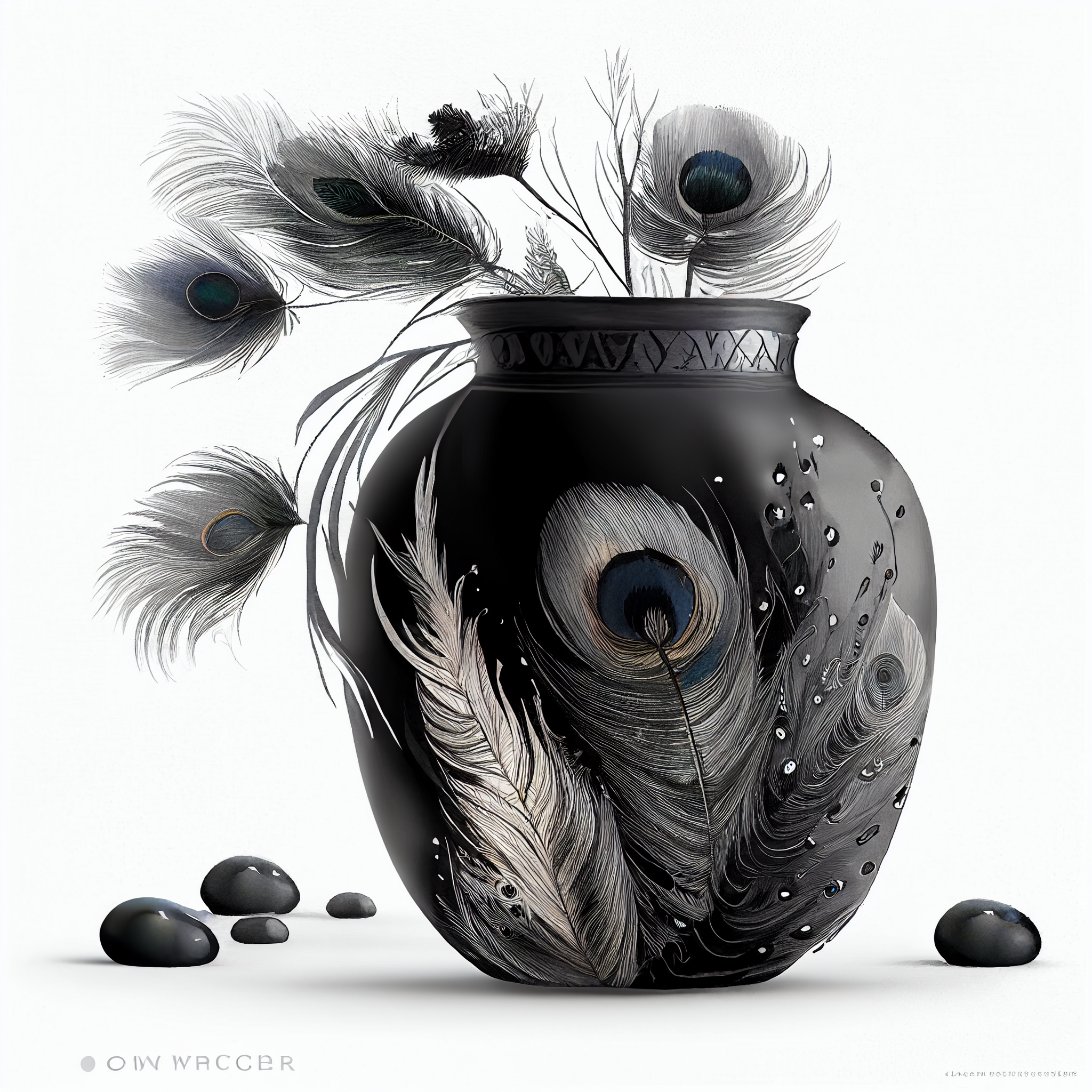 black peacock cliparts