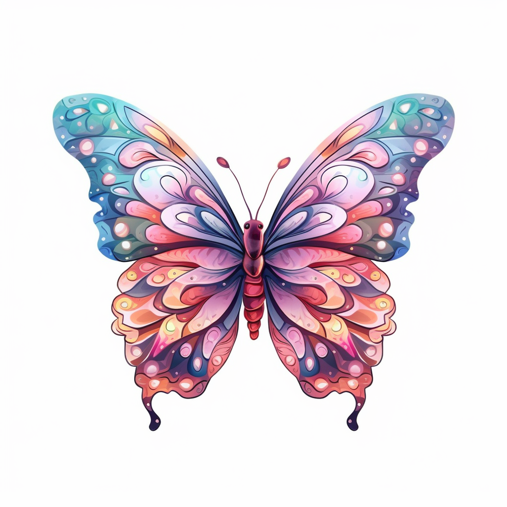 cartoon butterfly cliparts