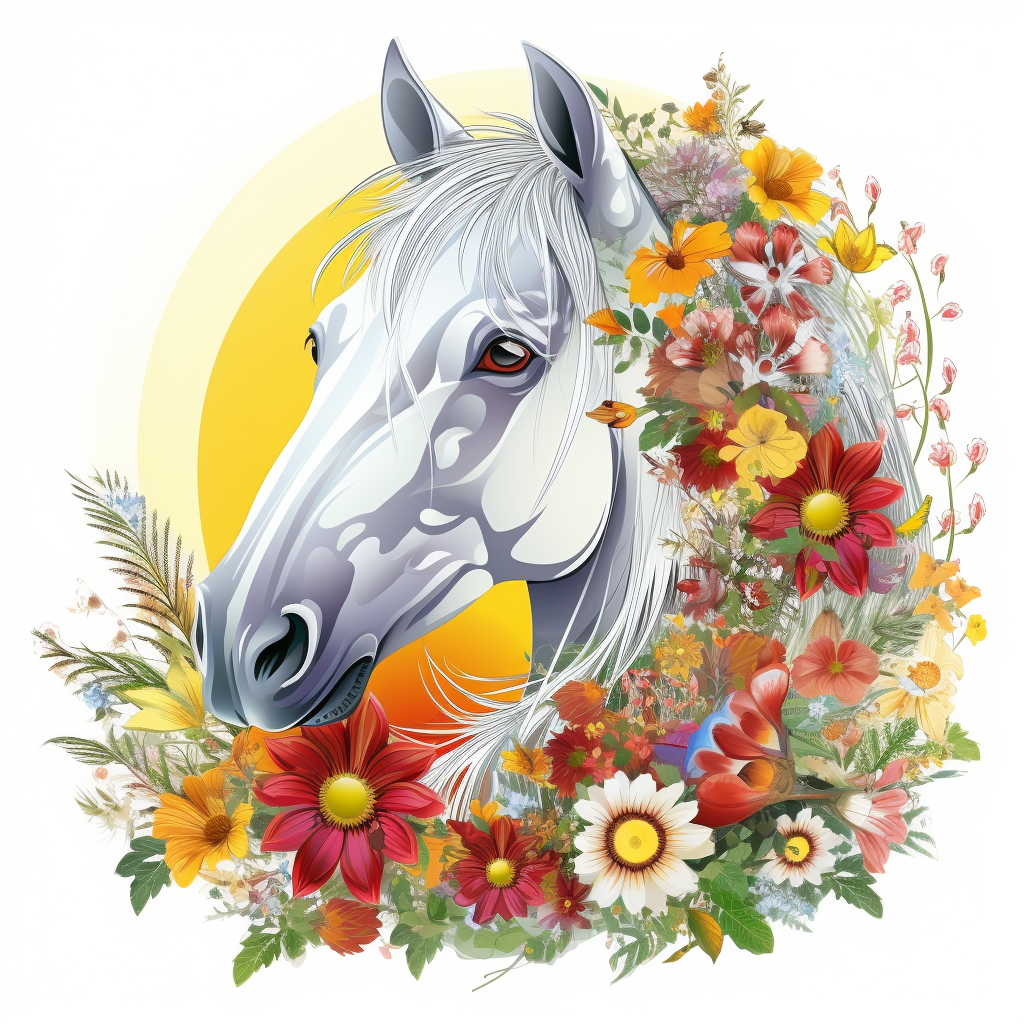 funny horse clipart