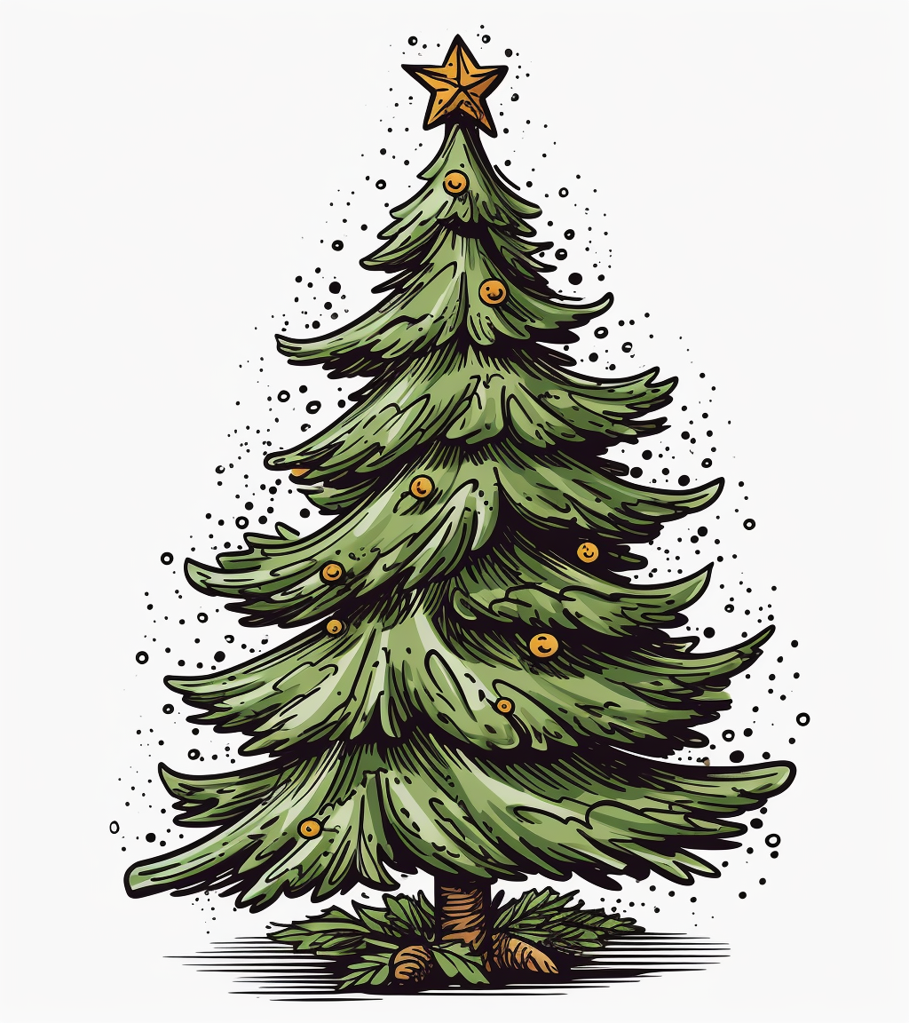christmas trees clip art